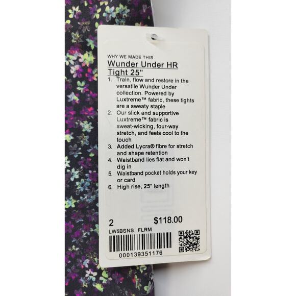 Lululemon Wunder Under High-Rise Tight 25" Size 2 - Picture 3 of 7